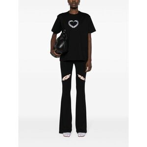 JUNYA WATANABE Graphic Heart T-Shirt Women BLACK T-Shirts & Tops